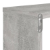 vidaXL Estante de pared 2 uds contrachapado gris hormigón 80x15x26,5cm