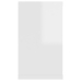 Estante de pared 2 uds contrachapado blanco brillo 80x15x26,5cm