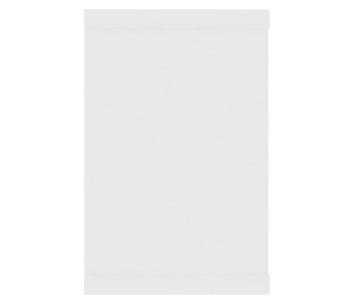 Estante cubo de pared 4 uds contrachapado blanco 60x15x23 cm