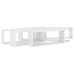 vidaXL Estante cubo pared 6 uds contrachapado blanco brillo 60x15x23cm