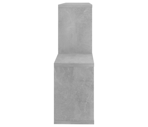 vidaXL Estante de pared madera contrachapada gris hormigón 100x18x53cm