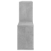 vidaXL Estante de pared madera contrachapada gris hormigón 100x18x53cm