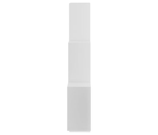 Estante de cubo de pared madera contrachapada blanco 78x15x93cm