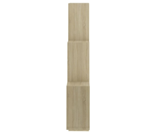 vidaXL Estante cubo pared madera contrachapada roble Sonoma 78x15x93cm