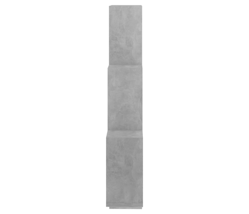 vidaXL Estante cubo de pared contrachapado gris hormigón 78x15x93 cm