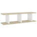 vidaXL Estante pared 2 uds contrachapada blanco y Sonoma 75x18x20 cm