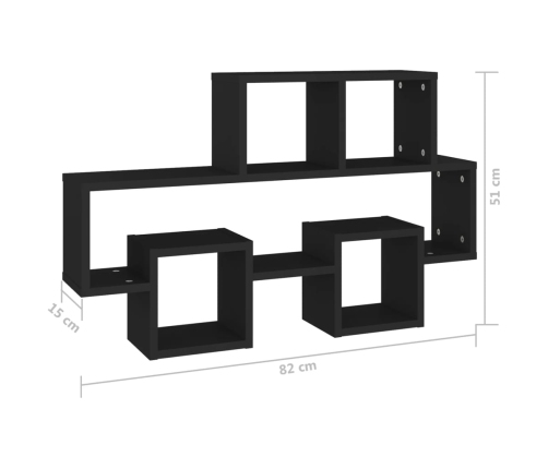 Estante de pared forma de coche madera contrachapada 82x15x51cm