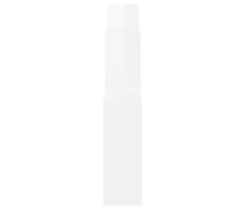 Estante cubo de pared contrachapado blanco brillo 80x15x78,5 cm