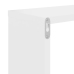 vidaXL Estantes de pared 2 uds madera contrachapada blanco 100x15x20cm