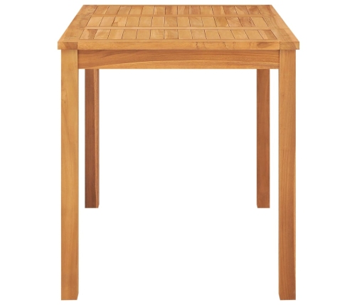 Mesa de comedor de jardín madera maciza de teca 120x70x77 cm