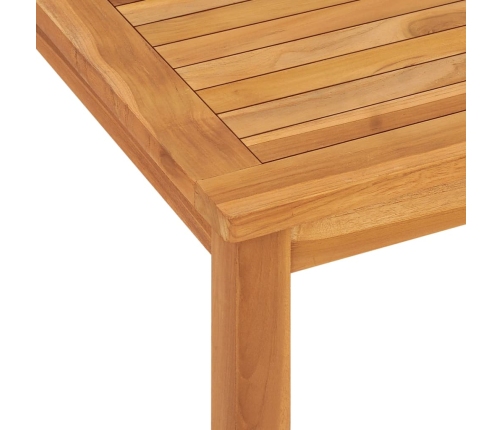 Mesa de comedor de jardín madera maciza de teca 120x70x77 cm