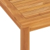 Mesa de comedor de jardín madera maciza de teca 120x70x77 cm