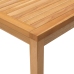 Mesa de comedor de jardín madera maciza de teca 110x110x77 cm