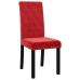 Sillas de comedor 4 unidades terciopelo rojo vino tinto