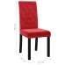 Sillas de comedor 4 unidades terciopelo rojo vino tinto