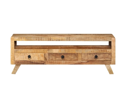 Mueble de TV madera maciza de mango 110x30x40 cm