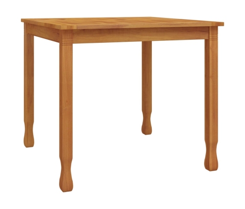 Mesa de comedor de jardín madera maciza de teca 85x85x75 cm