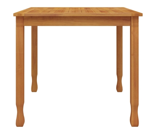 Mesa de comedor de jardín madera maciza de teca 85x85x75 cm