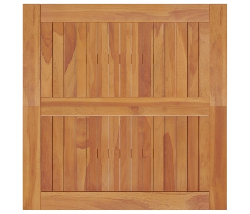 Mesa de comedor de jardín madera maciza de teca 85x85x75 cm