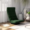 Silla de suelo giratoria de terciopelo verde oscuro