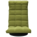 Silla de suelo giratoria de terciopelo verde claro