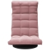 Silla de suelo giratoria de terciopelo rosa