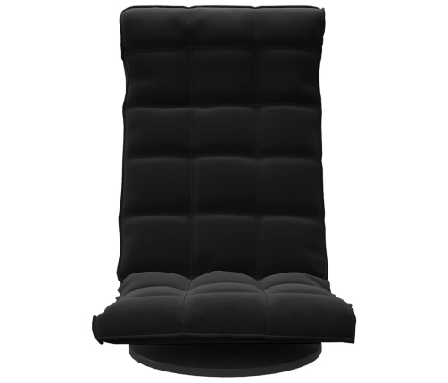 Silla de suelo giratoria de terciopelo negro