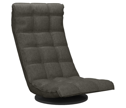 Silla de suelo giratoria tela gris oscuro