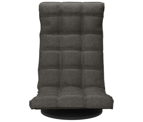 Silla de suelo giratoria tela gris oscuro