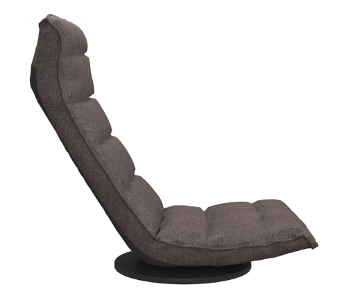 Silla de suelo giratoria tela gris taupe