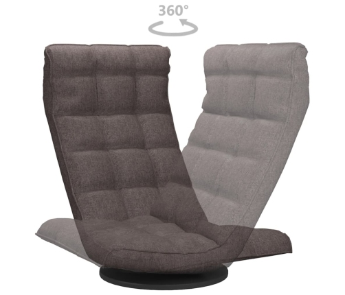 Silla de suelo giratoria tela gris taupe