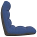 Silla de suelo plegable de tela azul
