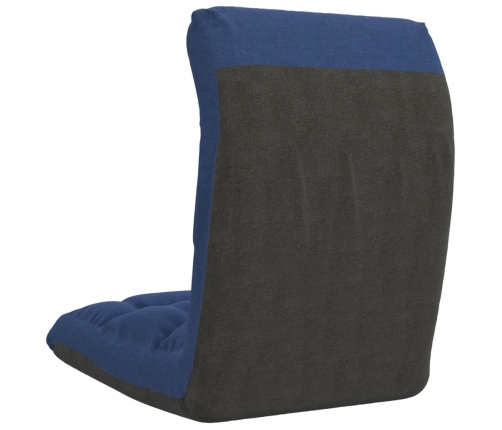 Silla de suelo plegable de tela azul