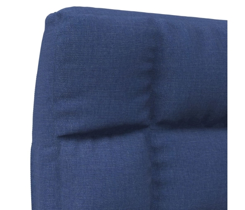 Silla de suelo plegable de tela azul