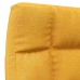 Tumbona de suelo plegable de tela amarillo mostaza