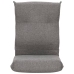 Silla de suelo plegable de tela gris claro