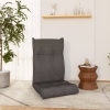 Silla de suelo plegable de tela gris oscuro