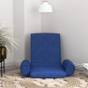 Silla de suelo plegable de tela azul