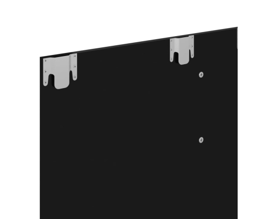 vidaXL Mueble TV de pared contrachapado negro brillante 102x23,5x90 cm