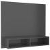 Mueble TV de pared contrachapado gris brillante 102x23,5x90 cm