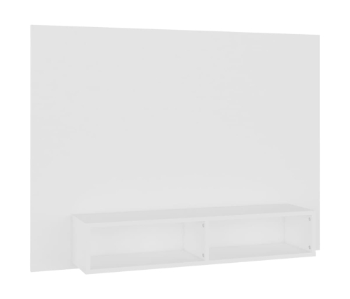 Mueble de TV de pared madera contrachapada blanco 120x23,5x90cm