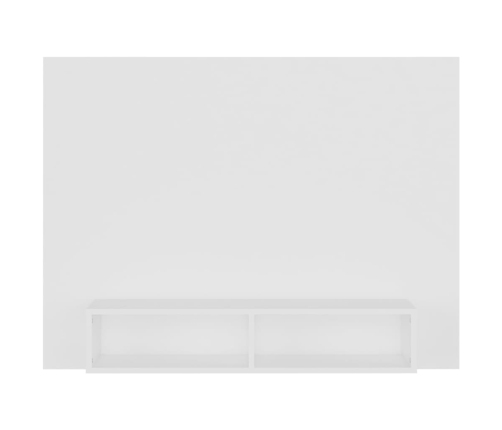 Mueble de TV de pared madera contrachapada blanco 120x23,5x90cm