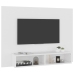 Mueble de TV de pared madera contrachapada blanco 120x23,5x90cm