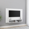 Mueble de TV de pared madera contrachapada blanco 120x23,5x90cm