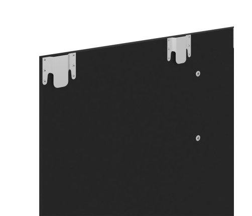 Mueble de TV de pared madera contrachapada negro 120x23,5x90 cm