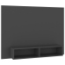 Mueble de TV de pared madera contrachapada gris 120x23,5x90 cm