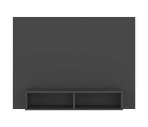 Mueble de TV de pared madera contrachapada gris 120x23,5x90 cm