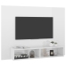 Mueble TV de pared contrachapado blanco brillante 120x23,5x90cm