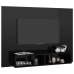 Mueble TV de pared contrachapado negro brillante 120x23,5x90 cm