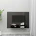 Mueble TV de pared contrachapado gris brillante 135x23,5x90 cm